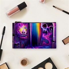 Purple Drawing Digital Art Cosmetic Bag (small) by Amaryn4rt