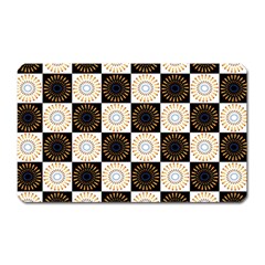 Illustration Checkered Pattern Decoration Magnet (rectangular) by Amaryn4rt