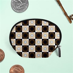 Illustration Checkered Pattern Decoration Accessory Pouch (small) by Amaryn4rt