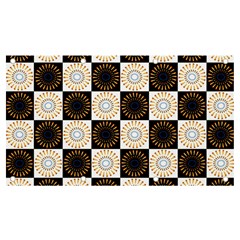 Illustration Checkered Pattern Decoration Banner And Sign 7  X 4  by Amaryn4rt