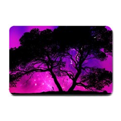 Tree Men Space Universe Surreal Small Doormat  by Amaryn4rt