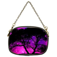 Tree Men Space Universe Surreal Chain Purse (two Sides) by Amaryn4rt