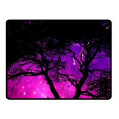 Tree Men Space Universe Surreal Fleece Blanket (small) by Amaryn4rt