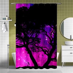 Tree Men Space Universe Surreal Shower Curtain 48  X 72  (small)  by Amaryn4rt