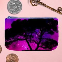 Tree Men Space Universe Surreal Large Coin Purse by Amaryn4rt