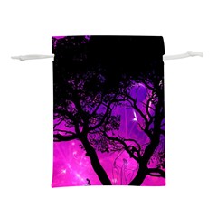 Tree Men Space Universe Surreal Lightweight Drawstring Pouch (m) by Amaryn4rt