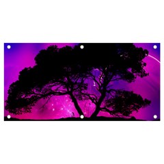 Tree Men Space Universe Surreal Banner And Sign 4  X 2 