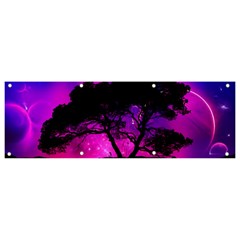 Tree Men Space Universe Surreal Banner And Sign 9  X 3 