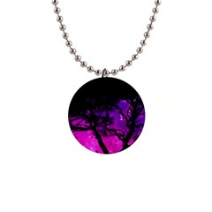 Tree Men Space Universe Surreal 1  Button Necklace by Amaryn4rt