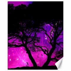 Tree Men Space Universe Surreal Canvas 11  X 14  by Amaryn4rt