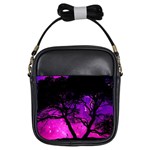 Tree Men Space Universe Surreal Girls Sling Bag Front