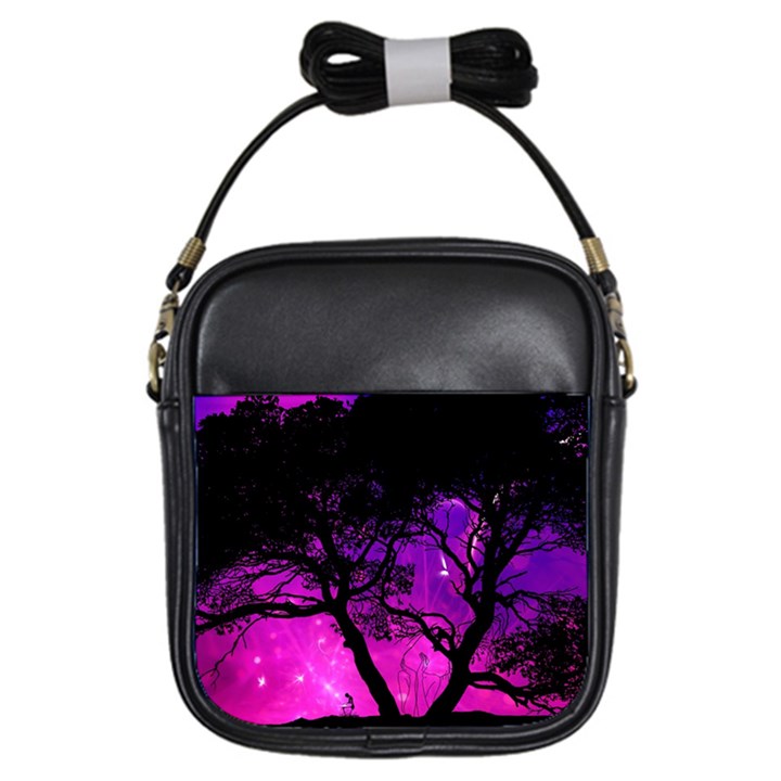 Tree Men Space Universe Surreal Girls Sling Bag