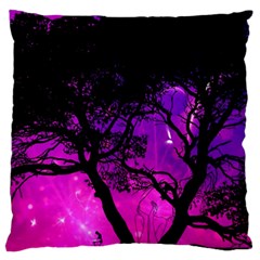 Tree Men Space Universe Surreal Large Cushion Case (two Sides) by Amaryn4rt