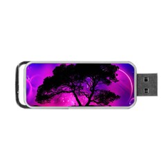 Tree Men Space Universe Surreal Portable Usb Flash (two Sides) by Amaryn4rt