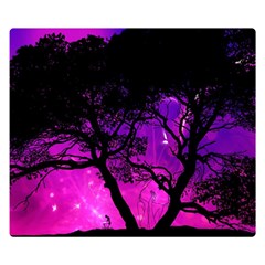 Tree Men Space Universe Surreal Double Sided Flano Blanket (small)  by Amaryn4rt