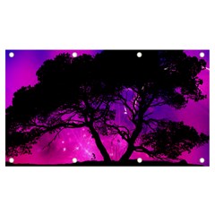 Tree Men Space Universe Surreal Banner And Sign 7  X 4 