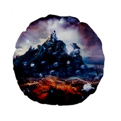 Artificial Intelligence Surreal Standard 15  Premium Round Cushions by Amaryn4rt