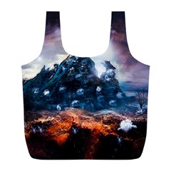 Artificial Intelligence Surreal Full Print Recycle Bag (l) by Amaryn4rt