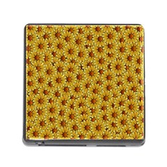 Floral Wallpaper Floral Background Memory Card Reader (square 5 Slot) by Amaryn4rt