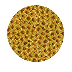 Floral Wallpaper Floral Background Mini Round Pill Box by Amaryn4rt