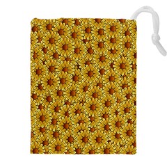 Floral Wallpaper Floral Background Drawstring Pouch (4xl) by Amaryn4rt