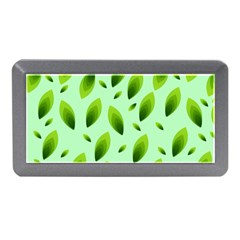 Background Pattern Leaves Nature Memory Card Reader (mini)