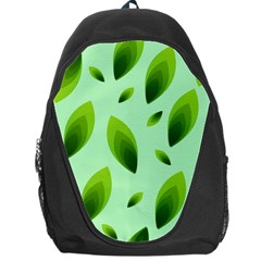 Background Pattern Leaves Nature Backpack Bag by Amaryn4rt