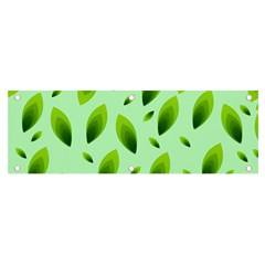 Background Pattern Leaves Nature Banner And Sign 6  X 2 