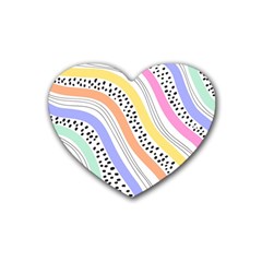 Background Abstract Wallpaper Rubber Coaster (heart) by Amaryn4rt