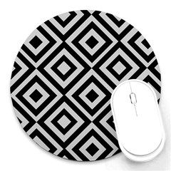 Background Pattern Geometric Round Mousepads