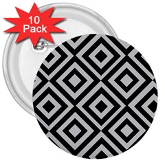 Background Pattern Geometric 3  Buttons (10 pack) 