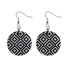 Background Pattern Geometric Mini Button Earrings