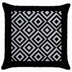 Background Pattern Geometric Throw Pillow Case (Black)