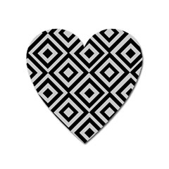 Background Pattern Geometric Heart Magnet