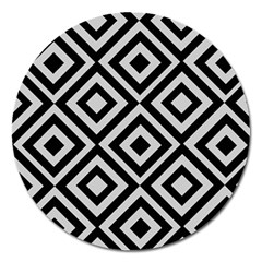 Background Pattern Geometric Magnet 5  (Round)