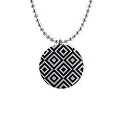 Background Pattern Geometric 1  Button Necklace