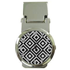 Background Pattern Geometric Money Clip Watches