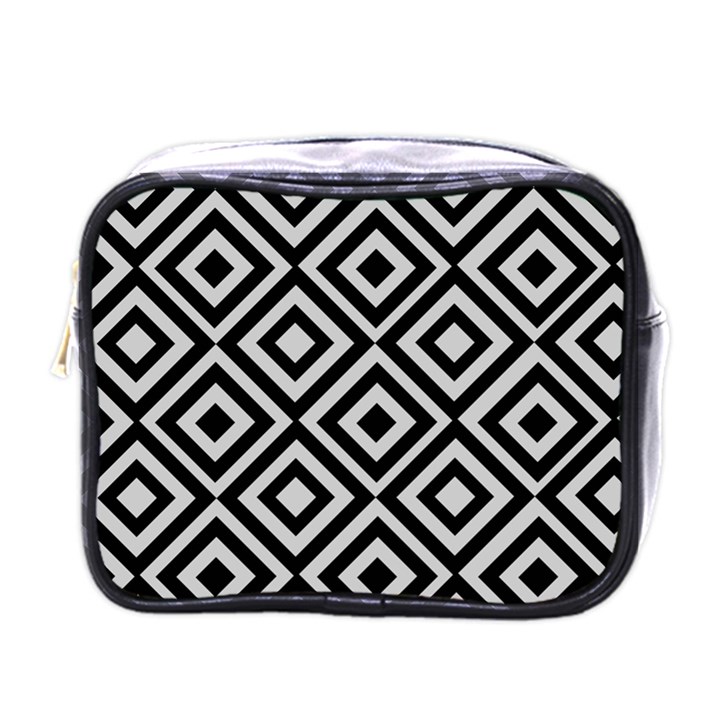 Background Pattern Geometric Mini Toiletries Bag (One Side)