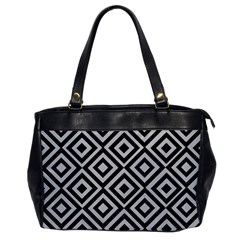 Background Pattern Geometric Oversize Office Handbag