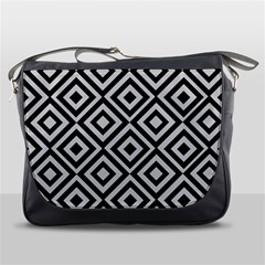 Background Pattern Geometric Messenger Bag