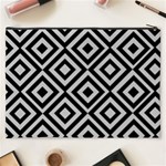 Background Pattern Geometric Cosmetic Bag (XXXL) Back