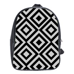 Background Pattern Geometric School Bag (XL)