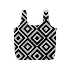 Background Pattern Geometric Full Print Recycle Bag (S)