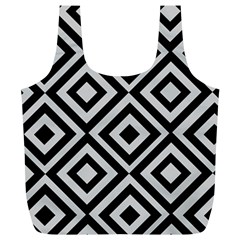 Background Pattern Geometric Full Print Recycle Bag (XL)