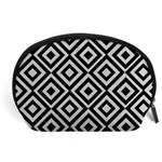 Background Pattern Geometric Accessory Pouch (Large) Front