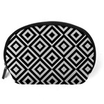 Background Pattern Geometric Accessory Pouch (Large) Back