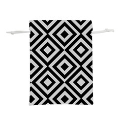 Background Pattern Geometric Lightweight Drawstring Pouch (L)