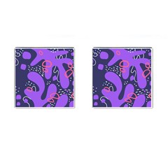 Abstract Background Shapes Banner Cufflinks (square) by Amaryn4rt