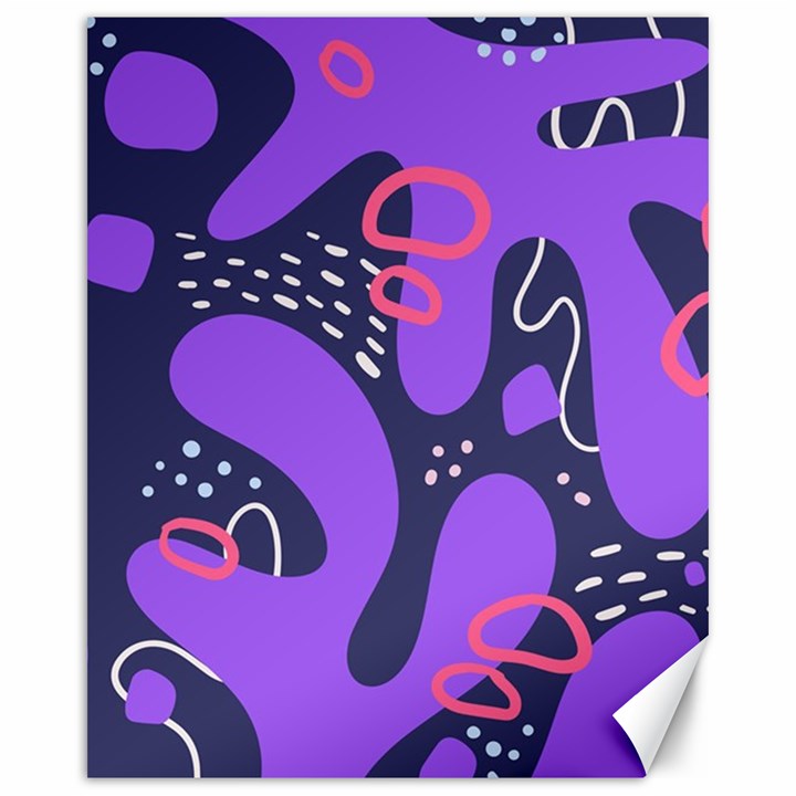 Abstract Background Shapes Banner Canvas 16  x 20 