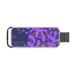 Abstract Background Shapes Banner Portable Usb Flash (one Side) by Amaryn4rt